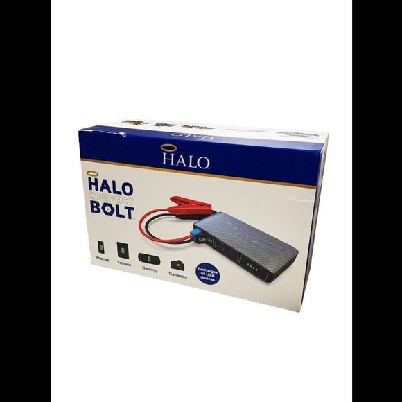 HALO Bolt Compact Portable Charger & Car Jump Starter Gold Marble - Picture 1 of 2